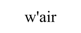 W'AIR trademark