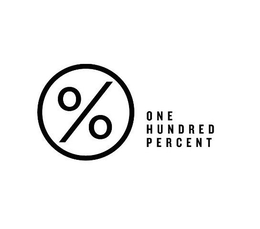 % ONE HUNDRED PERCENT trademark