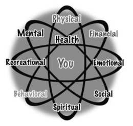 PHYSICAL FINANCIAL EMOTIONAL SOCIAL SPIRITUAL BEHAVIORAL RECREATIONAL MENTAL HEALTH YOU trademark