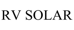 RV SOLAR trademark