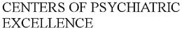 CENTERS OF PSYCHIATRIC EXCELLENCE trademark