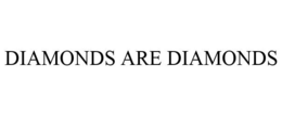 DIAMONDS ARE DIAMONDS trademark