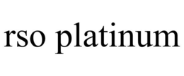 RSO PLATINUM trademark