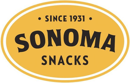 SINCE 1931 SONOMA SNACKS trademark