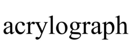ACRYLOGRAPH trademark