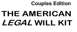 THE AMERICAN LEGAL WILL KIT COUPLES EDITION trademark