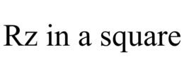 RZ IN A SQUARE trademark