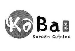 KO BA KOREAN CUISINE trademark