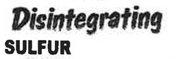 DISINTEGRATING SULFUR trademark