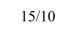 15/10 trademark
