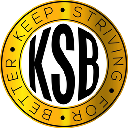 KEEP STRIVING FOR BETTER KSB trademark