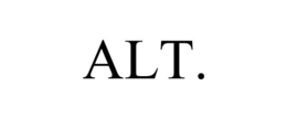 ALT. trademark