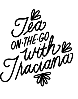 TEA ON · THE · GO WITH TRACIANA trademark