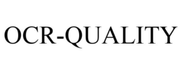 OCR-QUALITY trademark