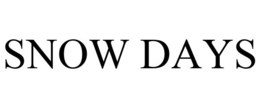 SNOW DAYS trademark