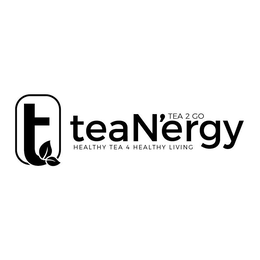 T TEAN'ERGY TEA 2 GO HEALTHY TEA 4 HEALTHY LIVING trademark