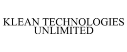 KLEAN TECHNOLOGIES UNLIMITED trademark