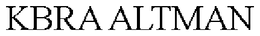 KBRA ALTMAN trademark