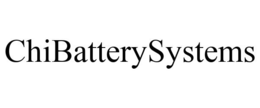 CHIBATTERYSYSTEMS trademark