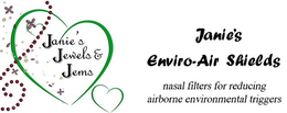 JANIE'S JEWELS & JEMS JANIE'S ENVIRO-AIR SHIELDS NASAL FILTERS FOR REDUCING AIRBORNE ENVIRONMENTAL TRIGGERS trademark