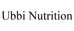 UBBI NUTRITION trademark