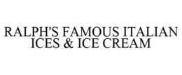 RALPH'S FAMOUS ITALIAN ICES & ICE CREAM trademark
