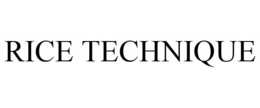 RICE TECHNIQUE trademark