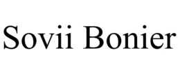 SOVII BONIER trademark