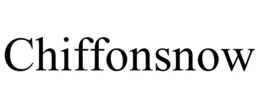 CHIFFONSNOW trademark