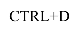 CTRL+D trademark