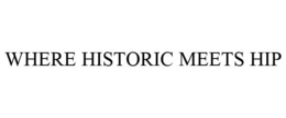 WHERE HISTORIC MEETS HIP trademark