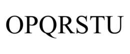 OPQRSTU trademark