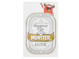 HANGOVER FREE EST 1966 MONSTER PATCH REJUVENATION · ANTIOXIDANTS VITAMIN ENRICHED · GREEN TEA EXTRACT trademark