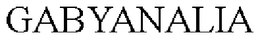 GABYANALIA trademark