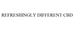 REFRESHINGLY DIFFERENT CBD trademark