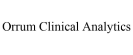 ORRUM CLINICAL ANALYTICS trademark