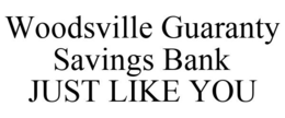 WOODSVILLE GUARANTY SAVINGS BANK JUST LIKE YOU trademark