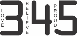 LOVE 3 BELIEVE 4 PROUD 5 trademark