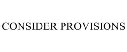 CONSIDER PROVISIONS trademark