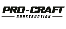 PRO-CRAFT CONSTRUCTION trademark