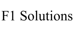 F1 SOLUTIONS trademark