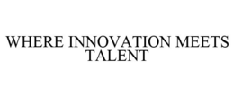 WHERE INNOVATION MEETS TALENT trademark