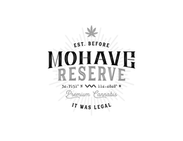 EST. BEFORE MOHAVE RESERVE 34.7151° N 114.4848° W PREMIUM CANNABIS IT WAS LEGAL trademark