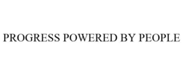 PROGRESS POWERED BY PEOPLE trademark