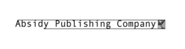 ABSIDY PUBLISHING COMPANY trademark