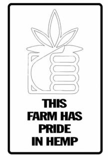 THIS FARM HAS PRIDE IN HEMP trademark