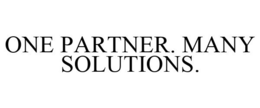 ONE PARTNER. MANY SOLUTIONS. trademark