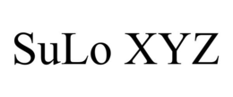 SULO XYZ trademark