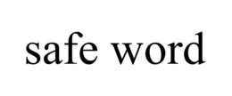 SAFE WORD trademark