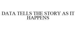 DATA TELLS THE STORY AS IT HAPPENS trademark
